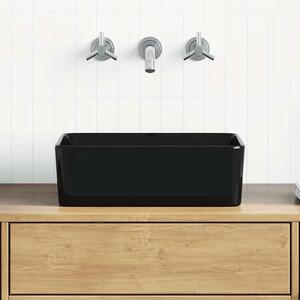 Lavabo - Umivaonik 40 x 30 x 13 cm keramički crni - Crna 40 x 30 x 13 cm Crna 40 x 30 x 13 cm