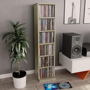 CD stalak – Ormarić za CD-ove boja hrasta 21x20x88 cm od konstruiranog drva - sonoma hrast 1 Sonoma hrast