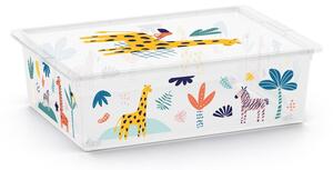 Bijela plastična dječja kutija za pohranu 55x39x16 cm C Box Style – KIS