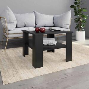 Stolić za kavu crni 60 x 60 x 42 cm od konstruiranog drva - Crna 1 Crna