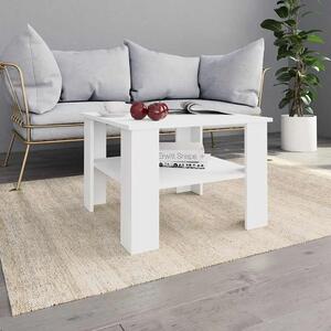Stolić za kavu bijeli 60 x 60 x 42 cm od konstruiranog drva - Bijela 1 Bijela