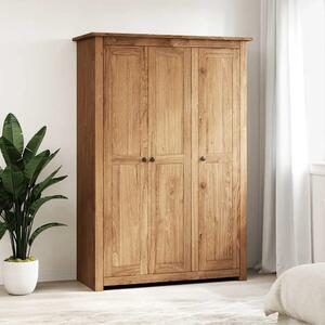 Ormar od borovine s 3 vrata 118x50x171 5 cm asortiman Panama - Smeđa 118 x 50 x 171.5 cm 1 1