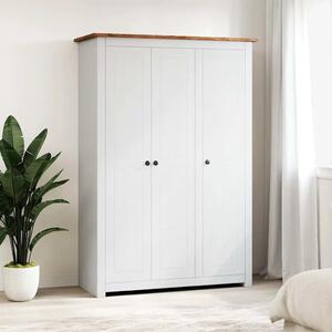 Ormar od borovine s 3 vrata bijeli 118 x 50 x 171 5 cm Panama - Bijela 118 x 50 x 171.5 cm 1 1