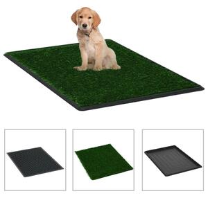 Toalet za ljubimce s pladnjem i travom zeleni 76 x 51 x 3 cm - 76 x 51 x 3 cm 1 76 x 51 x 3 cm