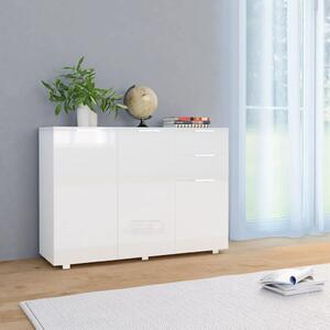 Komoda visoki sjaj bijela 107x35x80 5 cm - Bijela 1 Bijela