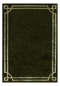 Tamno zeleni ručno rađen vunen tepih 160x230 cm Gatsby – Flair Rugs