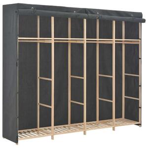 Ormar od tkanine sivi 200 x 40 x 170 cm - Siva 1 1 Siva