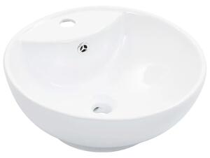 Lavabo - Umivaonik sa zaštitom od prelijevanja 46 5x18 cm keramički bijeli - Bijela Bijela