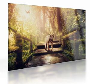 Staklena slika tigra (70x50 cm)