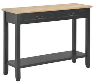 Konzolni stol crni 110 x 35 x 80 cm drveni - Crna 1 Crna