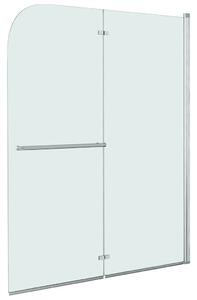 Sklopiva vrata za tuš kabinu s 2 ploče ESG 120 x 140 cm - Srebrno 120 x 140 cm 120 x 140 cm Srebrna
