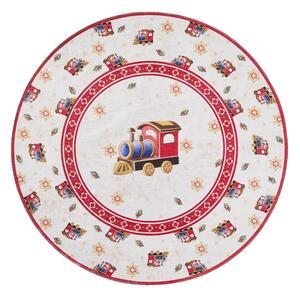 Crveni okrugao tepih s božićnim motivom ø 160 cm Toy's Delight Train – Villeroy&Boch