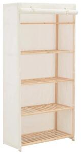Ormar od tkanine bijeli 79 x 40 x 170 cm - Bijela 79 x 40 x 170 cm 1 1