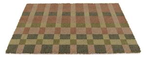 Otirač od kokosovih vlakana 40x60 cm Pink and Blue Check – Artsy Doormats