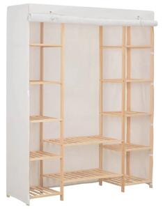 Ormar od tkanine bijeli 135 x 40 x 170 cm - Bijela 1 1 Bijela