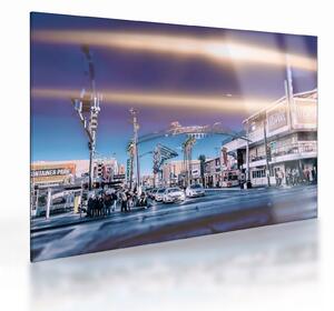 Staklena slika ulice u Las Vegasu (70x50 cm)
