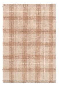 Svijetlo ružičasti periv/ručno rađen pamučan tepih 90x120 cm Tartan Rose – Lorena Canals