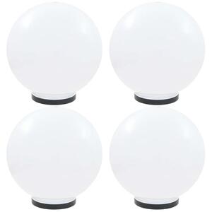 LED kuglaste svjetiljke 4 kom 40 cm PMMA - 40 cm 4 1 40 cm