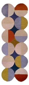 Ručno rađena vunena staza 80x230 cm Mia Ellipse – Flair Rugs