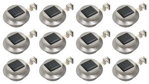Vanjske solarne svjetiljke 12 kom LED okrugle 12 cm bijele - 12 1 12