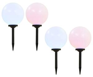 Vanjske solarne svjetiljke 4 kom LED kuglaste 30 cm RGB - 30 cm 4 1 30 cm