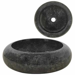 Lavabo - Umivaonik 40 x 12 cm mramorni crni - Crna Crna