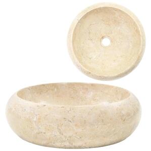 Lavabo - Umivaonik 40 x 12 cm mramorni krem - Krema Krema