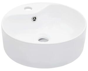Lavabo - Umivaonik sa zaštitom od prelijevanja 36x13 cm keramički bijeli - Bijela Bijela