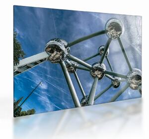 Staklena slika - Atomium u Bruxellesu (70x50 cm)