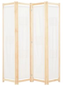 Paravan - Sobna pregrada s 4 panela od tkanine 160 x 170 x 4 cm krem - Krema 4 1 Krema