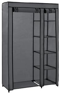 Sklopivi ormar sivi 110 x 45 x 175 cm od tkanine - Siva 1 1 Siva