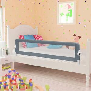 Sigurnosna ogradica za dječji krevet siva 150 x 42 cm poliester - Siva 150 x 42 cm 1 Siva