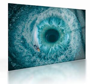 Staklena slika mora s brodom (70x50 cm)