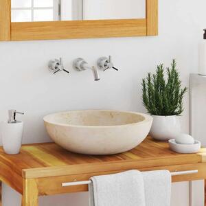 Lavabo - Umivaonik 40 x 12 cm mramorni krem - Krema Krema
