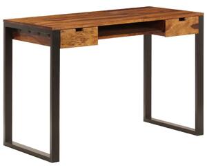 Radni stol od masivnog drva akacije i čelika 110 x 55 x 78 cm