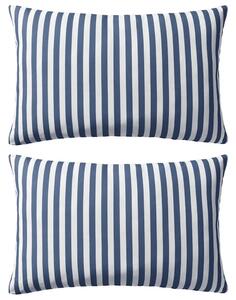 Vrtni jastuci s prugastim uzorkom 2 kom 60 x 40 cm mornarsko plavi - modra prugasta 60 x 40 cm 2 Modra prugasta