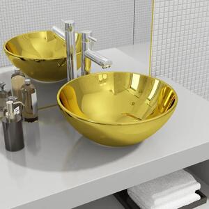 Lavabo - Umivaonik 32 5 x 14 cm keramički zlatni - Zlatno 32.5 x 14 cm Zlatno 32.5 x 14 cm