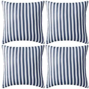 Vrtni jastuci s prugastim uzorkom 4 kom 45 x 45 cm mornarsko plavi - modra prugasta 45 x 45 cm 4 Modra prugasta