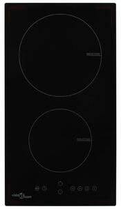 Indukcijska ploča za kuhanje s 2 plamenika staklena 3500 W - 28.8 cm 3500 w 1 28.8 cm