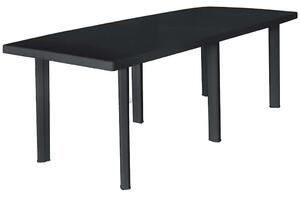 Vrtni stol antracit boje 216 x 90 x 72 cm plastični