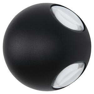 Globo Vanjska zidna LED svjetiljka Slice (4,5 W, 13 x 13 x 10 cm, Crna, IP54)