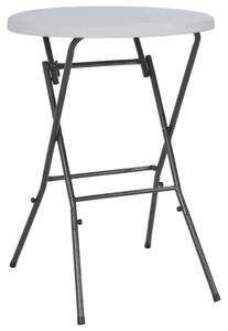 Sklopivi barski stol bijeli 80 x 110 cm HDPE - Bijela 1 Bijela