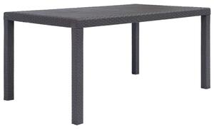 Vrtni stol smeđi 150 x 90 x 72 cm plastika s izgledom ratana - Smeđa 150 x 90 x 72 cm 1 Smeđa