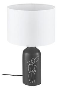 Eglo 43823 - Stolna lampa VINOZA 1xE27/40W/230V bijela/crna