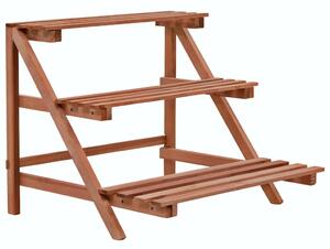 Stalak za biljke s 3 razine od cedrovine 48 x 45 x 40 cm - 48 x 45 x 40 cm 1 48 x 45 x 40 cm