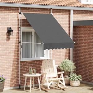 Tenda na ručno uvlačenje 150 cm antracit - Antracit 1 bijeli okvir 150 cm
