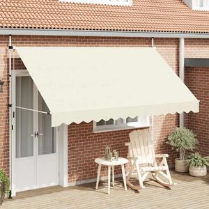 Tenda na ručno uvlačenje 350 cm krem - Krema 1 bijeli okvir 350 cm
