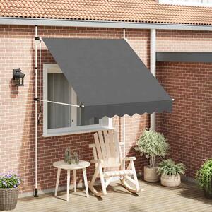 Tenda na ručno uvlačenje 200 cm antracit - Antracit 1 bijeli okvir 200 cm