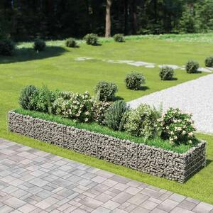 Gabionska sadilica od pocinčanog čelika 450 x 90 x 50 cm - 450 x 90 x 50 cm 1 450 x 90 x 50 cm