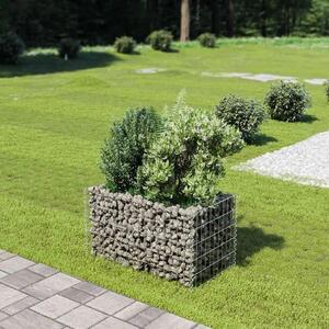 Gabionska sadilica od pocinčanog čelika 90 x 50 x 50 cm - 90 x 50 x 50 cm 1 90 x 50 x 50 cm